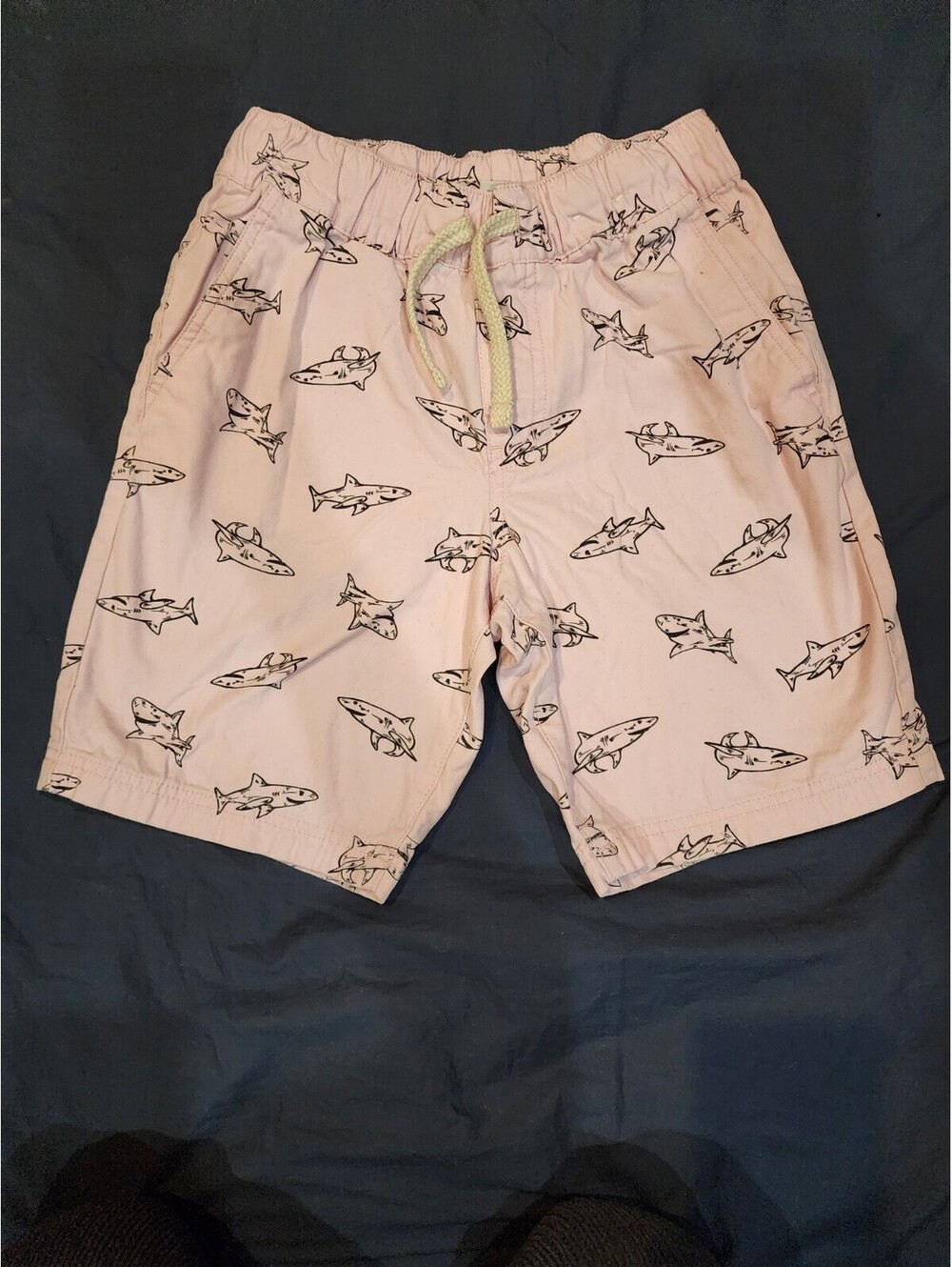 Boy's size 12 pink jogger shorts with black sharks by Arizona  Kenya